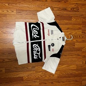 Oversized Zip-Up Racing Jacket